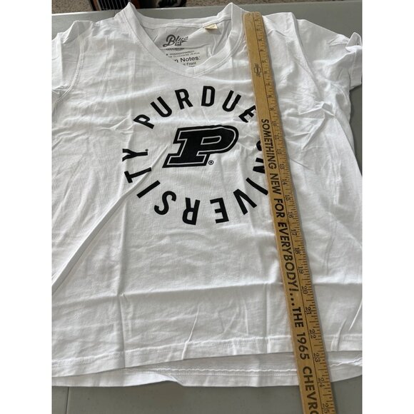 Blue 84 Purdue University Short Sleeve Graphic T Shirt Women M White Cotton NEW - Picture 4 of 6